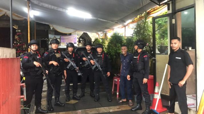 Satgas Tindak Anti Anarkis laksanakan Pemantauan di Gereja GPIB Maranatha