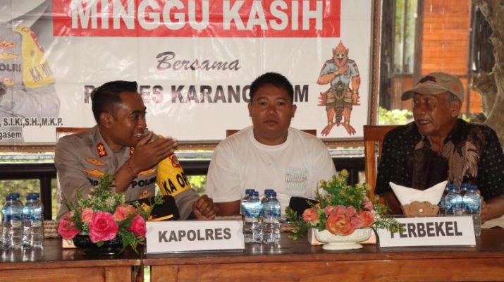 Kapolres Karangasem Dukung Ketahanan Pangan Melalui Program Minggu Kasih di Desa Sidemen