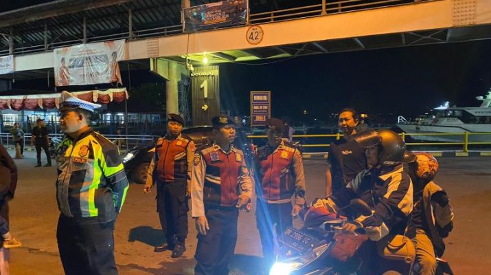 Ops Lilin Agung, Polsek Pelabuhan Padangbai Perketat Pemeriksaan Jelang Natal dan Tahun Baru