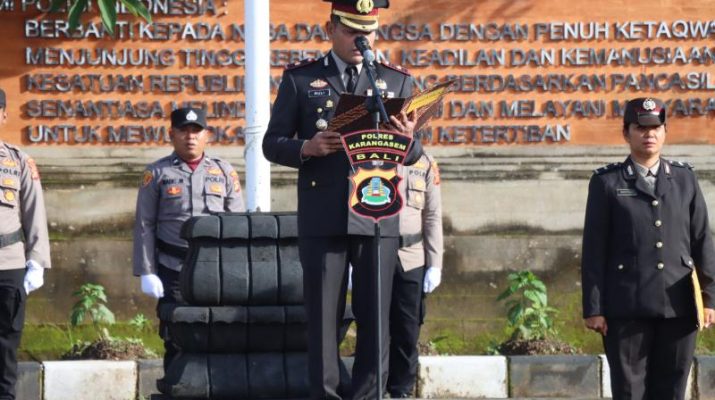 Polres Karangasem Gelar Upacara Peringatan Hari Ibu ke-96 Tahun 2024
