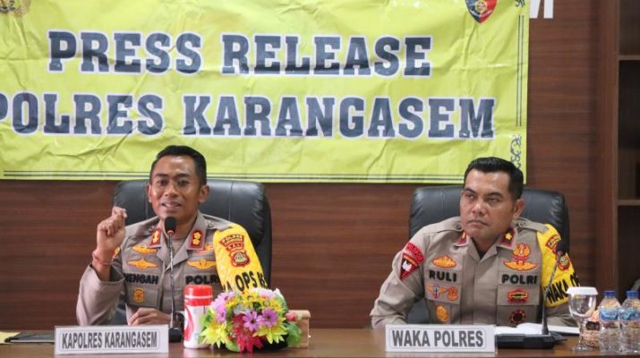 Polres Karangasem Catat Penurunan Angka Kriminalitas