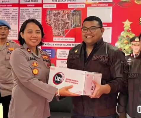 Kapolsek Denpasar Barat Menerima Kunjungan Dari KBPP Polri Resta Denpasar dan SR MC Bali Dipos Pengamanan Nataru Polsek Denbar