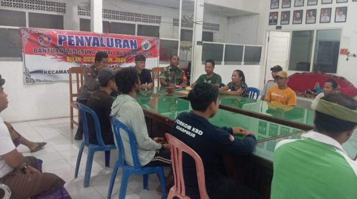 Koramil 1609-03 ikut Penyaluran BLT Dana Desa