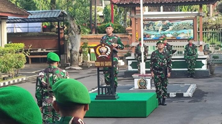Beri Penghormatan Kepada Negara dan Lambang Negara, Kodim 1616/Gianyar Gelar Upacara Bendera