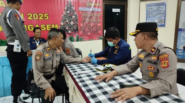 Polres Karangasem Prioritaskan Kesehatan Personil dalam Operasi Lilin Agung 2024