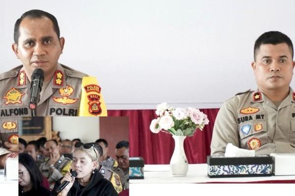 Kapolres Klungkung Pimpin Press Release AKhir Tahun 2024