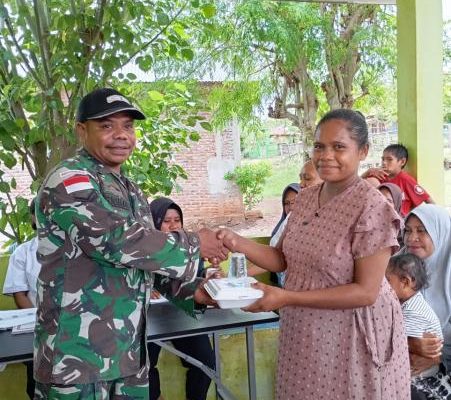 Babinsa Hadiri Kegiatan PMBT Untuk Balita, Bumil dan Lansia