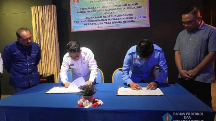 PDAM Panca Mahottama Klungkung dan Kejari Tandatangani MoU