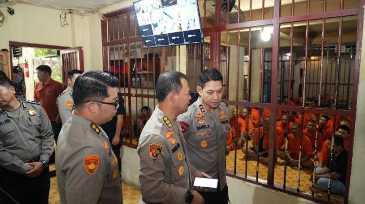 Polda Bali Cek Fasilitas Rutan Tahan Polda Bali