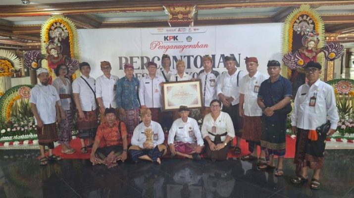 Desa Nyuh Tebel Raih Penghargaan Desa Anti Korupsi Bali 2024