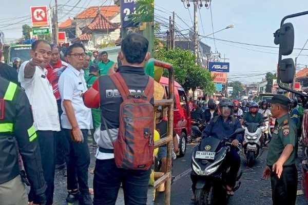 Jalan Pulau Kawe Macet Parah Akibat Sampah