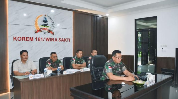Kasrem 161/WS Pimpin Rapat Persiapan Pelaksanaan Progjagar TA