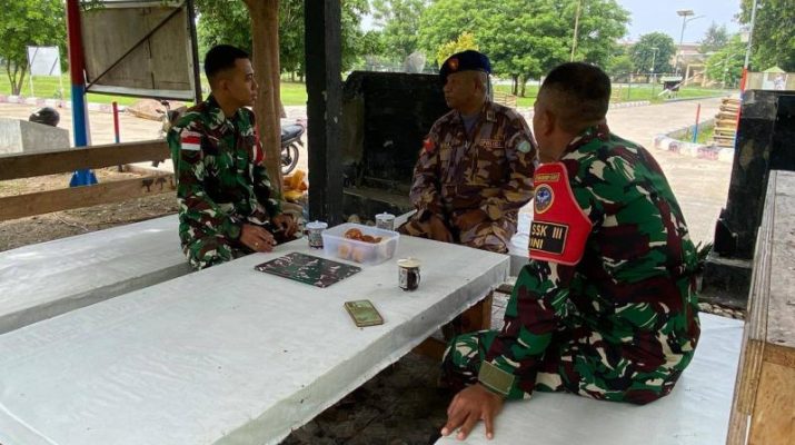 Satgas Pamtas RI-RDTL Yonarhanud 15/DBY Jalin Koordinasi