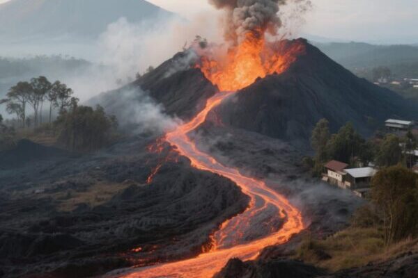 Gunung Lewotobi Erupsi